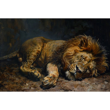 Famous Lion Canvas